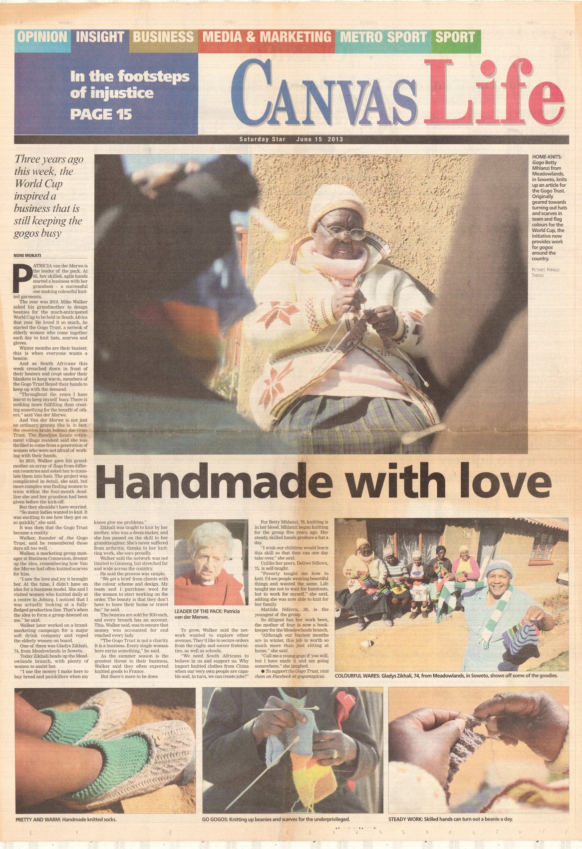 Handmade with love press clipping